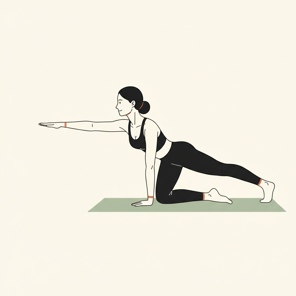 Illustration of Bird-Dog (alternating)