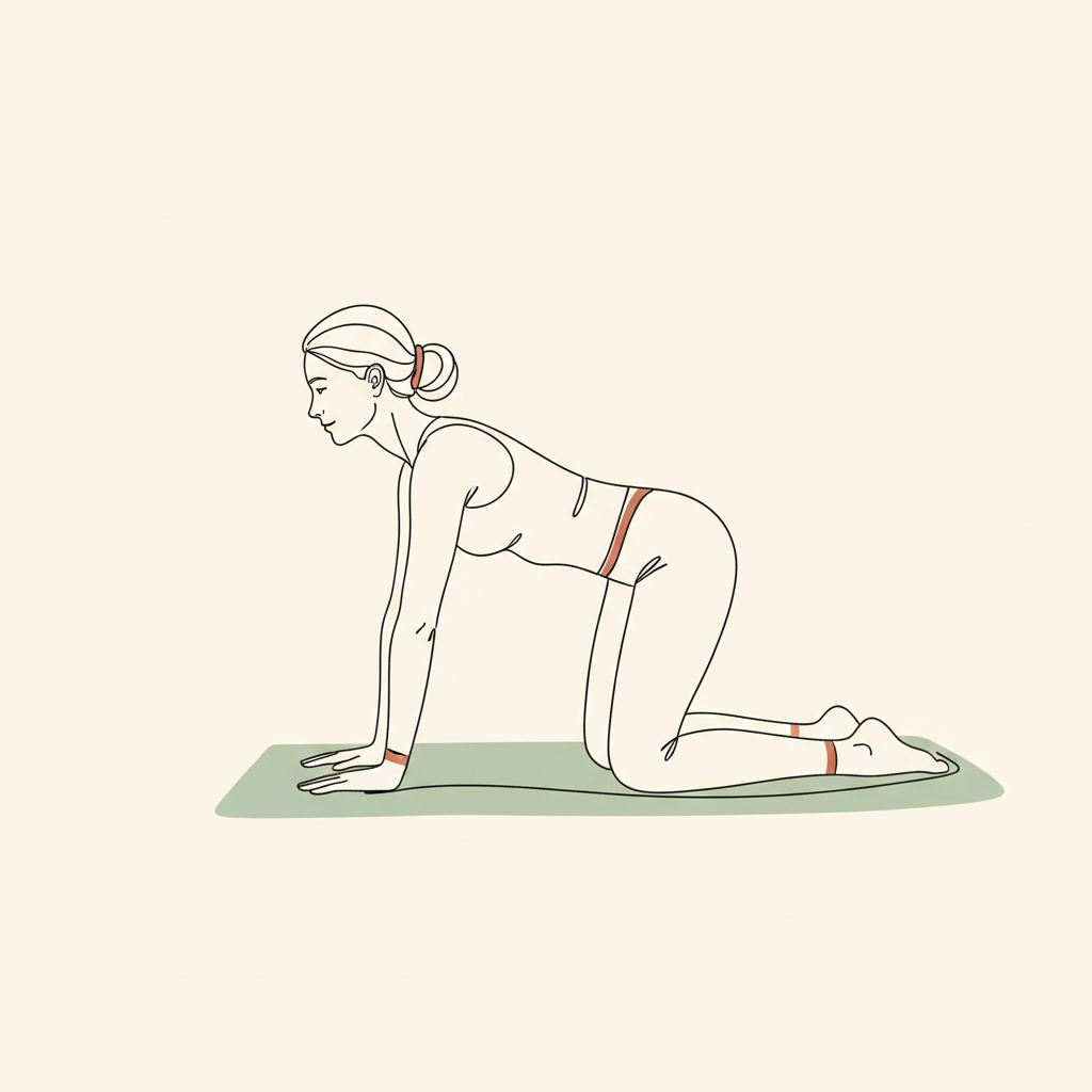 Illustration of Cat-Cow Stretch