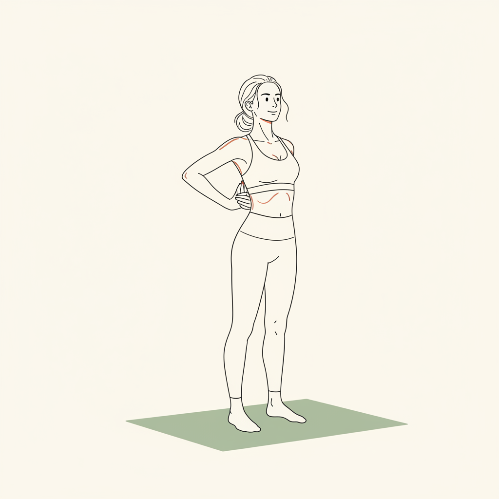 Illustration of Chest Expansion (with interlaced fingers)