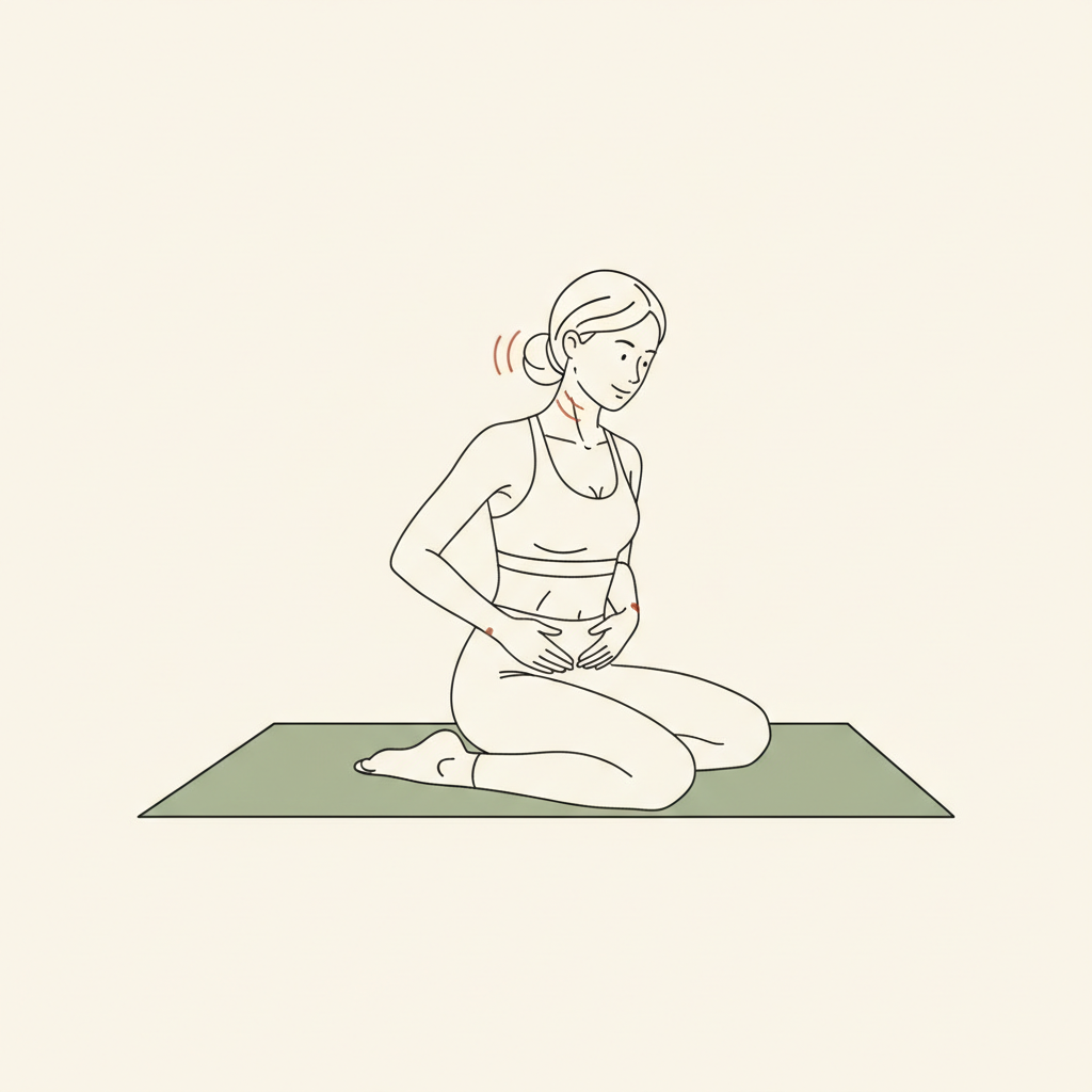 Illustration of Constructive Rest with Gentle Head Nods