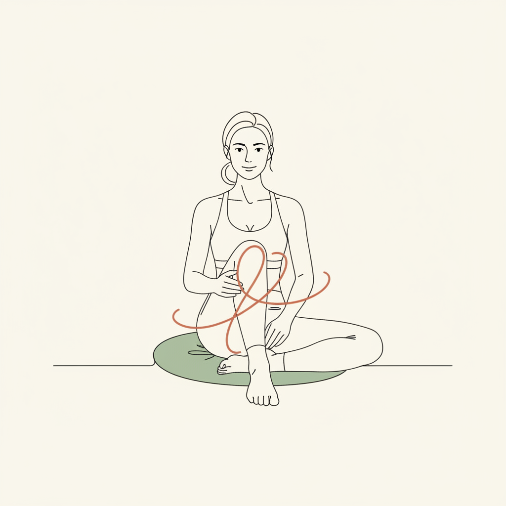 Illustration of Figure-8 Ankle Circles (seated)