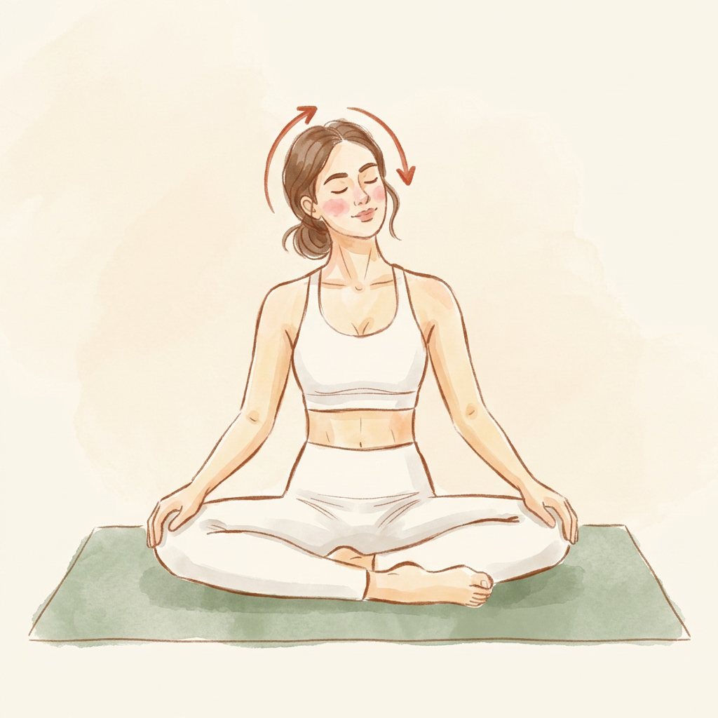 Illustration of Gentle Neck Rolls