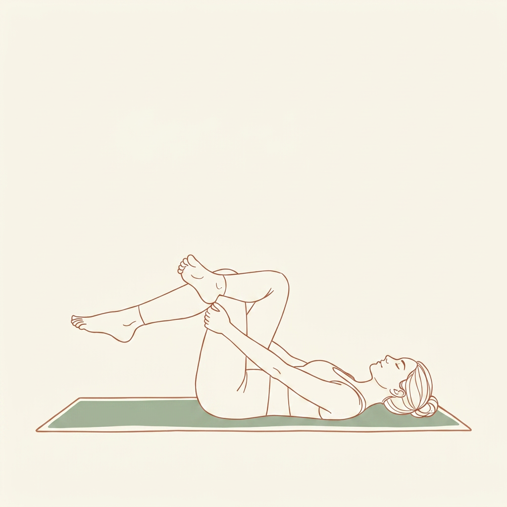 Illustration of Gentle Torso Rotations (Seated)