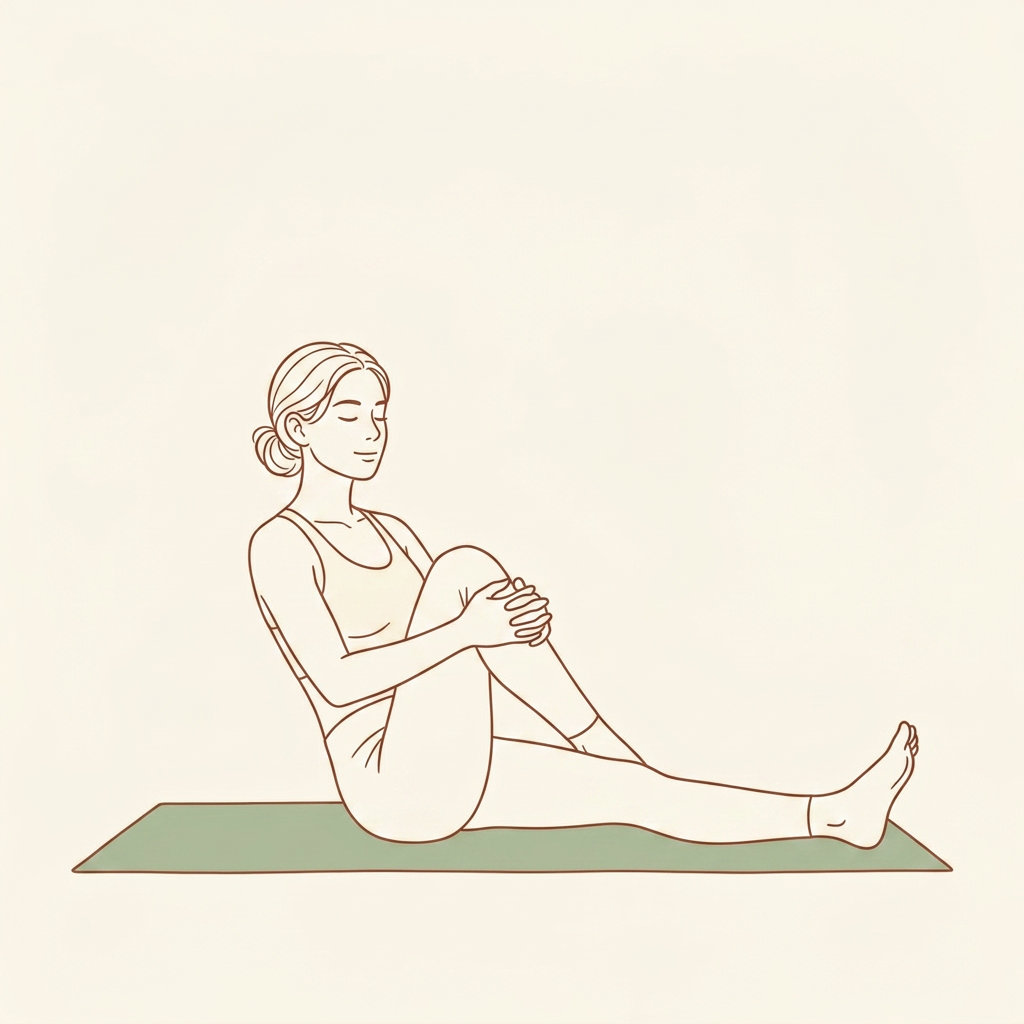 Illustration of Heel Slides with Abdominal Bracing