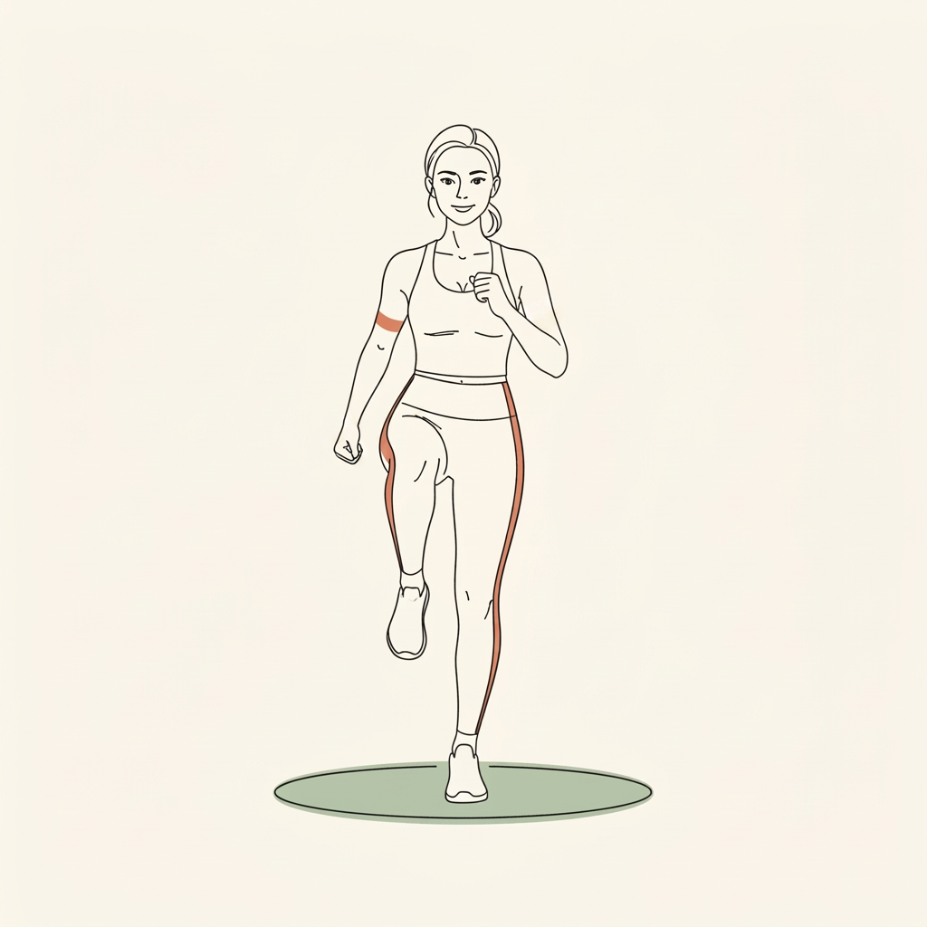 Illustration of Marching in Place