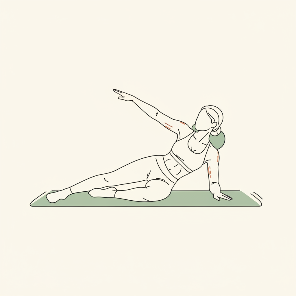 Illustration of Open Book Stretches