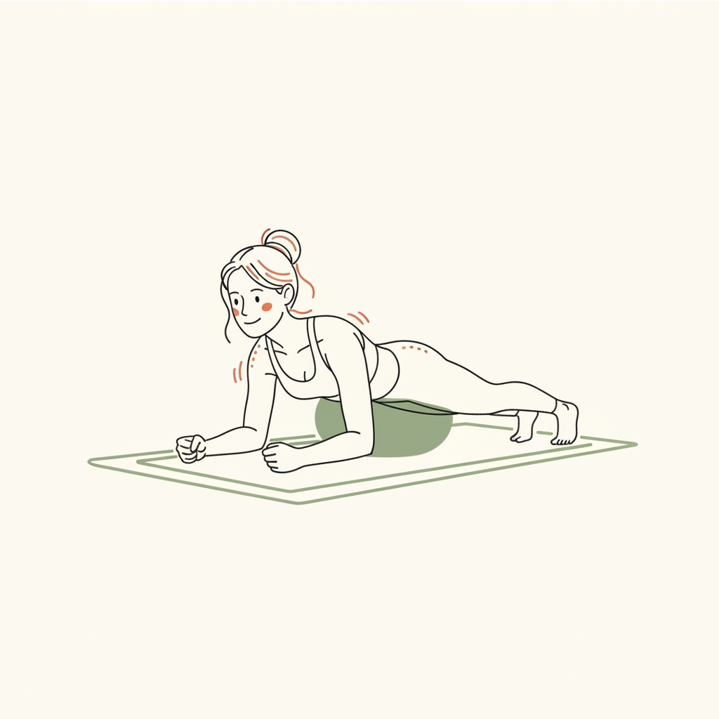 Illustration of Plank (Forearm or Full)