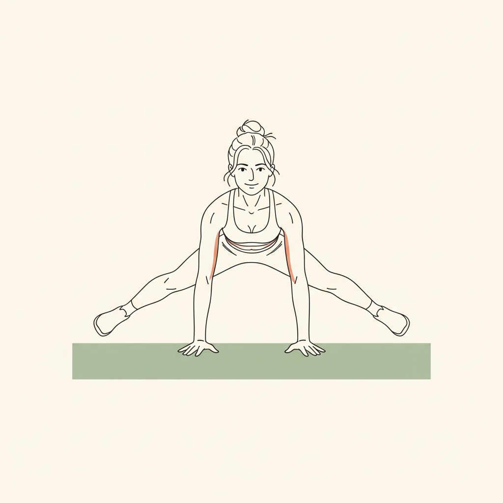 Illustration of Plank Jacks (modified if needed)