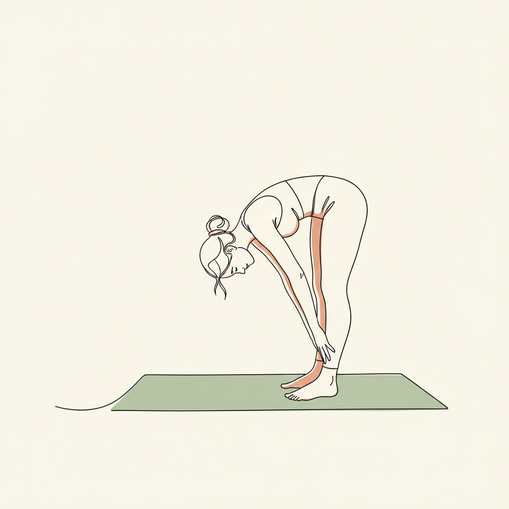 Illustration of Rag Doll Forward Fold
