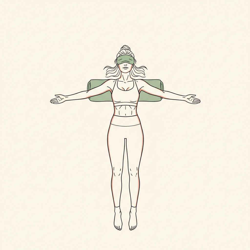 Illustration of Restorative Savasana