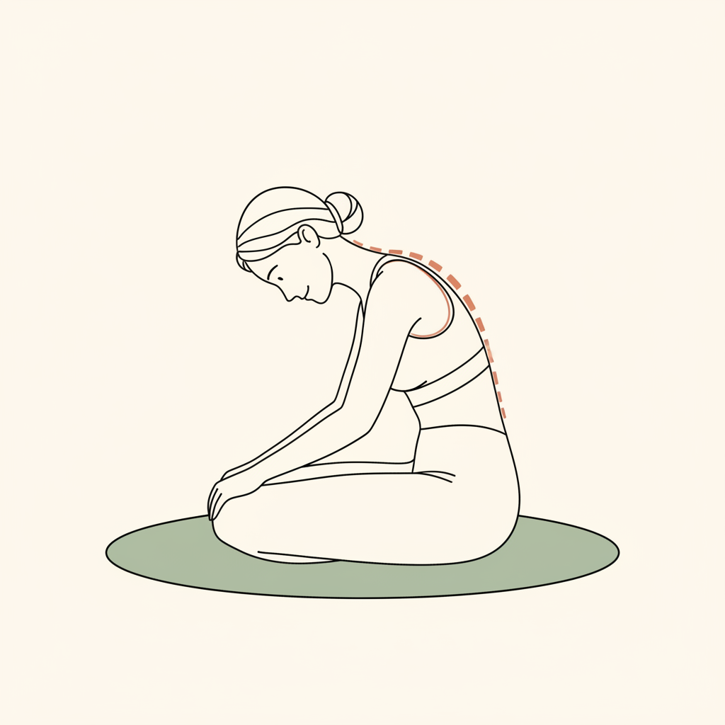 Illustration of Seated Spine Wave