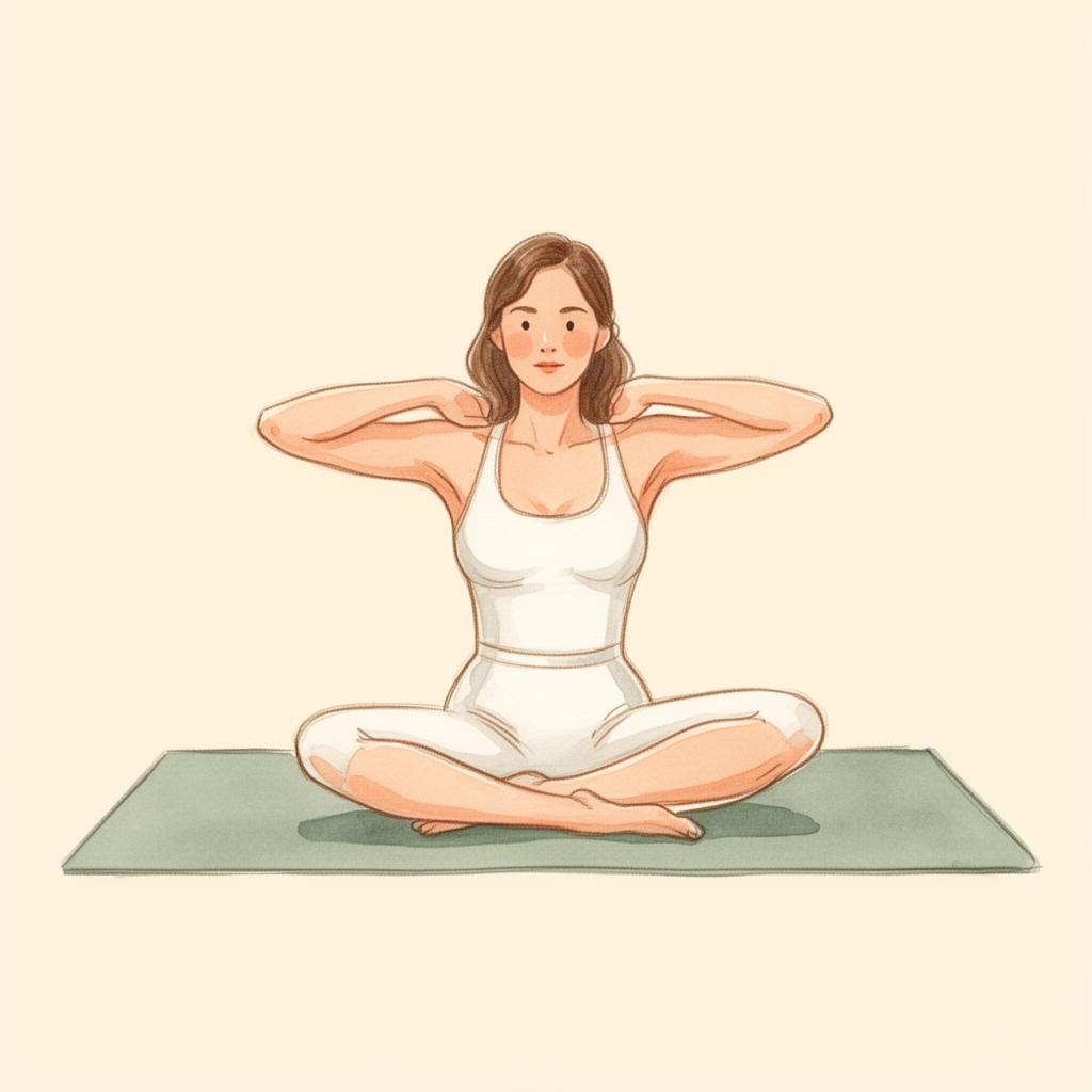 Illustration of Shoulder Shrugs & Rolls